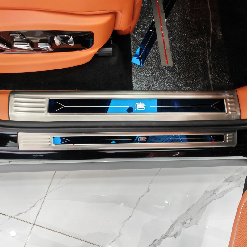 Suitable for 26 Byd Models, Stainless Steel Door Sill Strips and Rear Guard Plates, Modified Anti-Scratch Pedals, Byd Stainless Steel Welcome Pedals