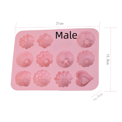 Food-grade baby food mold pot cake mold cute animal high-temperature resistant silicone mold with cover