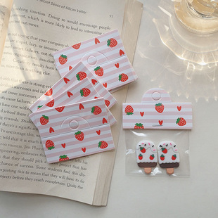 Korean Style ins Style Flower Cute Packaging Paper Card Hair Accessories Hairpin Cardboard Ring Chain Head Rope DIY Card