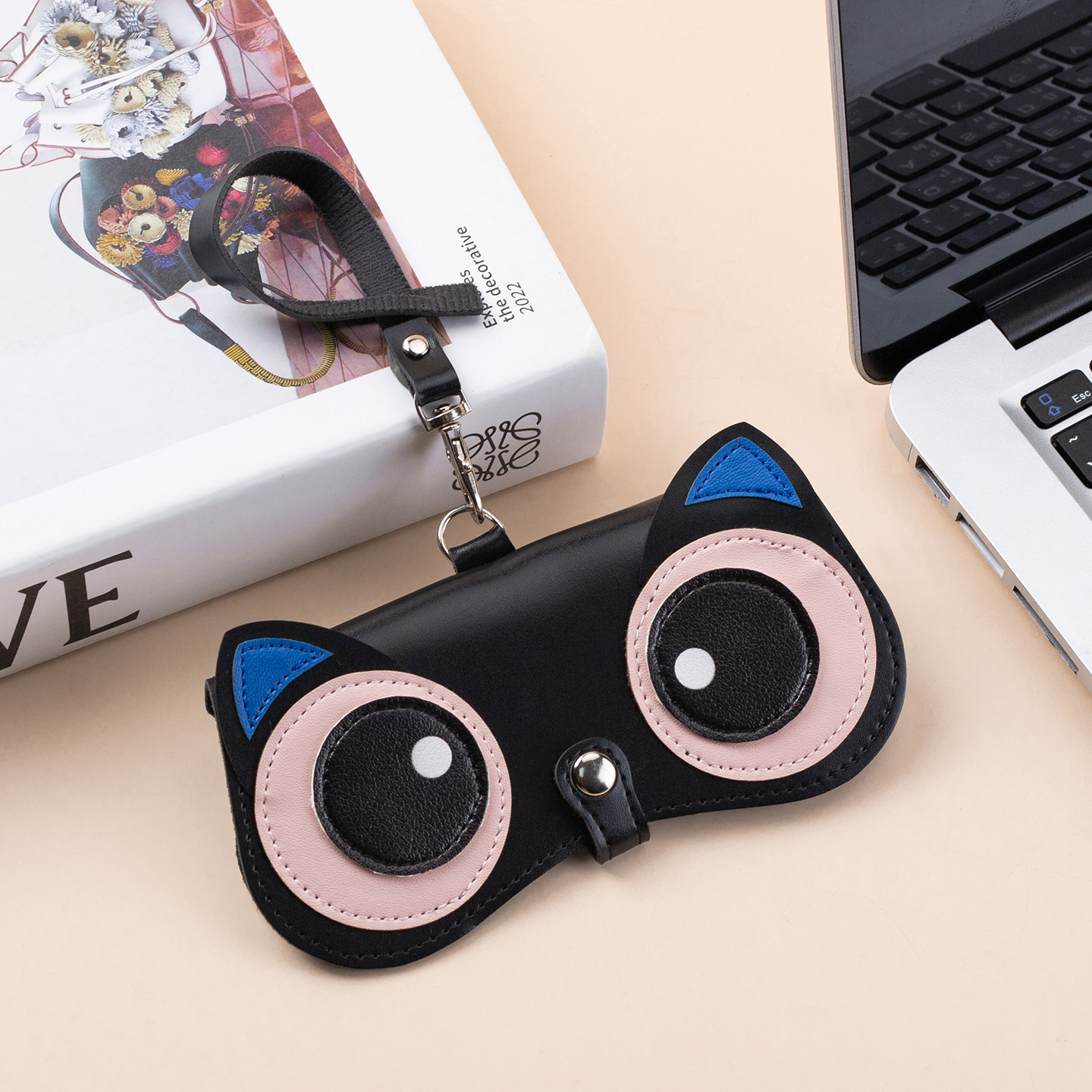 Bolsas de gafas personales transfronterizas para la calle bolsas de gafas colgantes caja de gafas de sol bolsas de gafas de sol pu