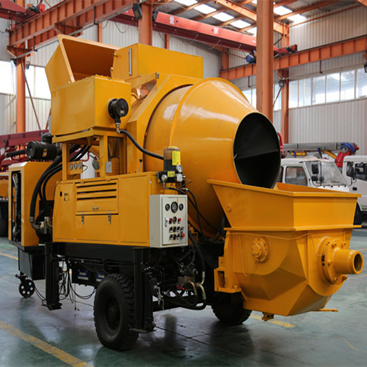 搅拌机带泵 JBT柴油的混凝土搅拌输送一体机concrete diesel pump