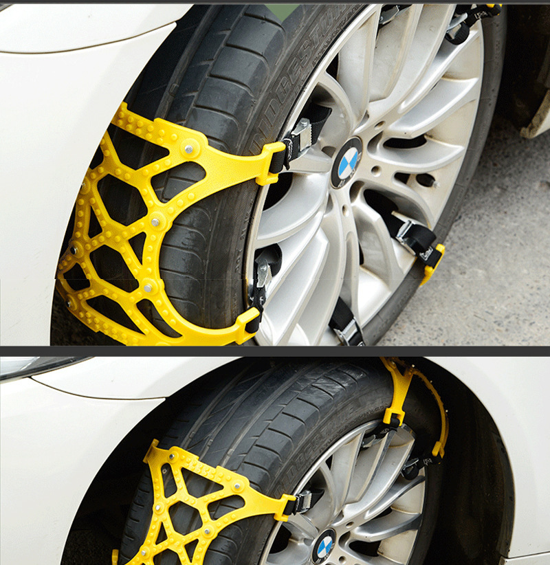 Universal Car Anti-Slip Chain Kit, Tire Emergency Snow Chain, Essential Snow Chain for Self-Driving Vehicles