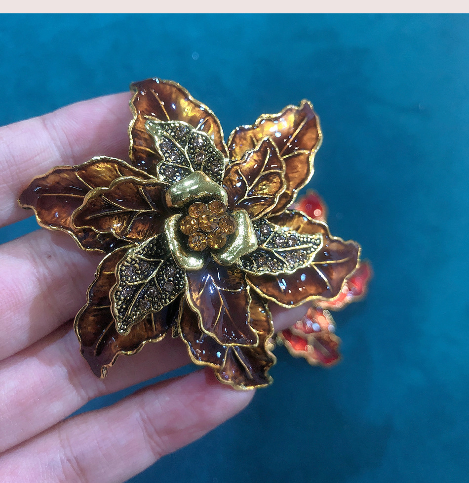 Retro Flower Alloy Plating Unisex Brooches display picture 13