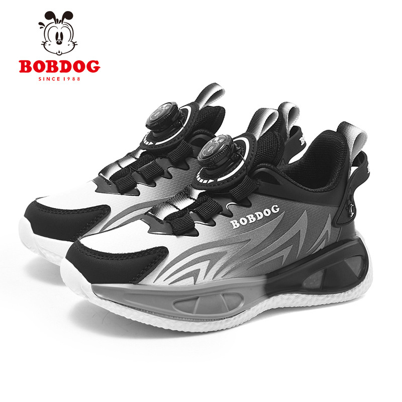 Zapatos para niños de primavera y otoño, zapatos deportivos impermeables de cuero para niños de 6 - 12 años de edad, zapatos de balón rotativos