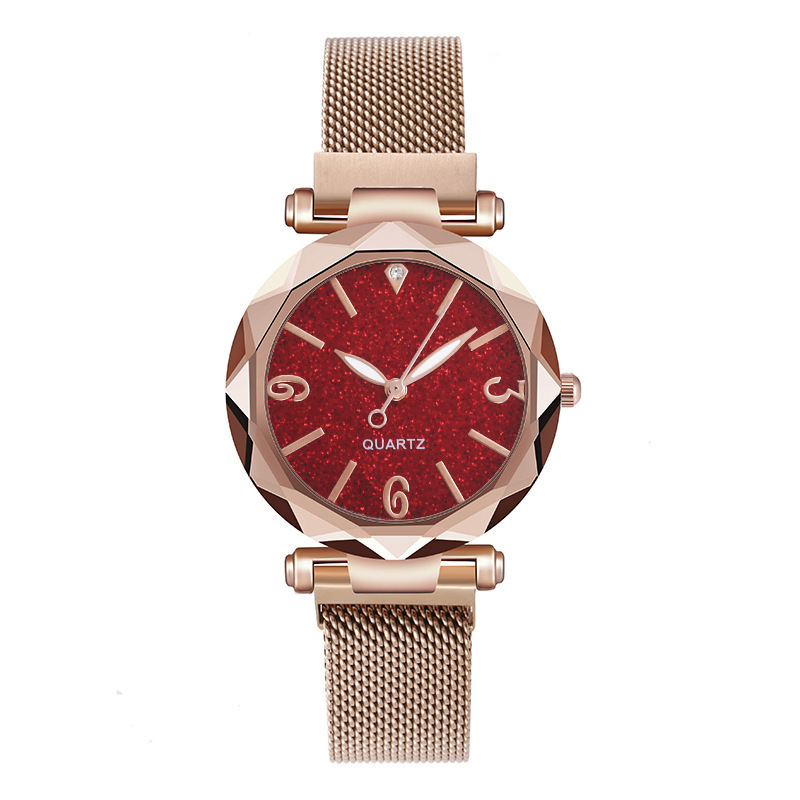 Gypsophila Watch Starry Watch Dam Quartzklocka Lazy Magnet Strap Järnklockor_voghion.com