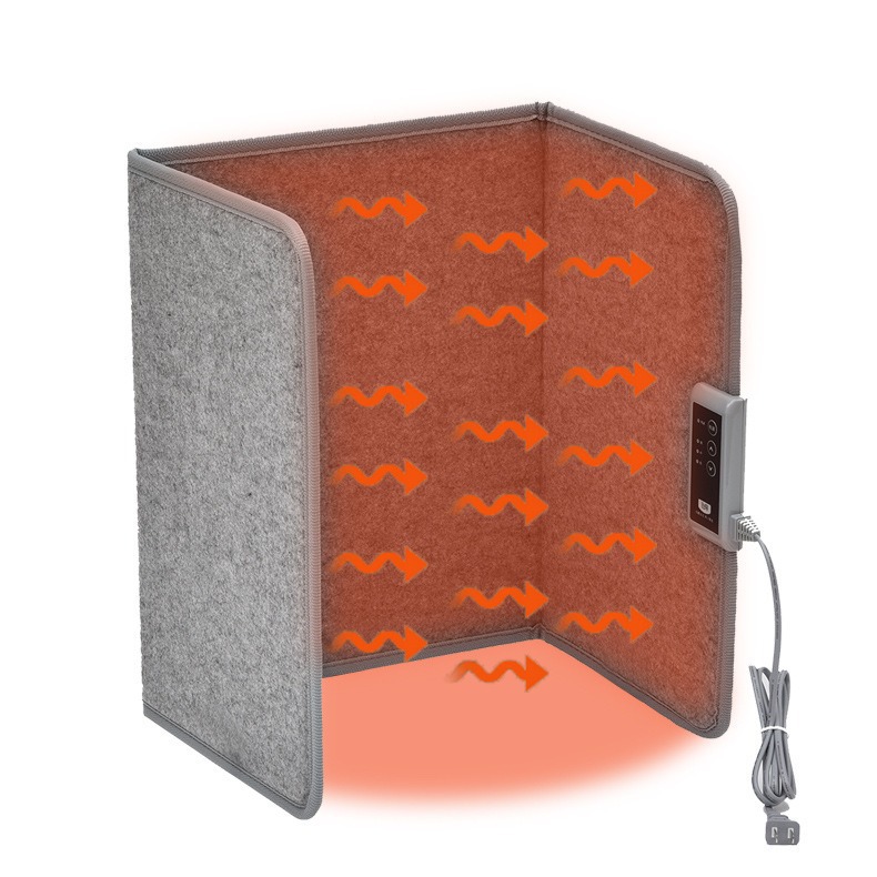 Calentador de oficina plegable para debajo del escritorio, calentador de pies triple con apagado automático y temperatura constante para uso doméstico. image 6