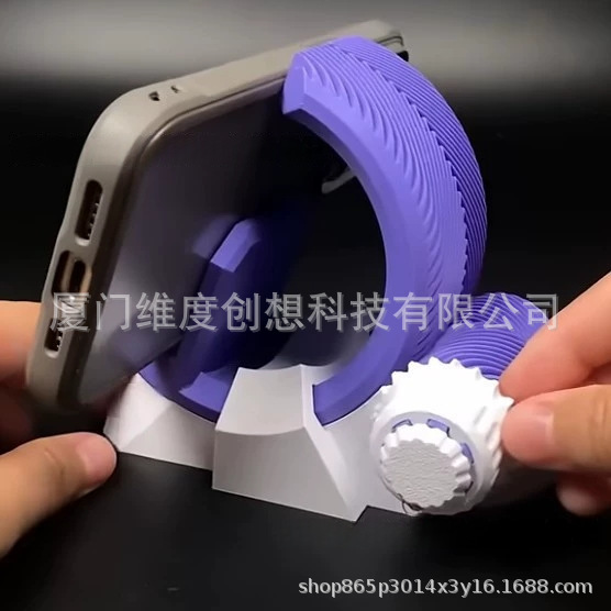 Transfronteriza explosión impresa en 3D Gear Phone Stand Herringbone Gear Phone Stand