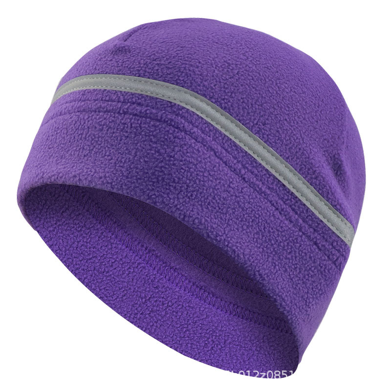 Sombrero de orejas reflectante para correr por la noche, sombrero de lana reflectante, sombrero de invierno al aire libre, sombrero de motocicleta, sombrero de esquí, sombrero de calor a prueba de viento