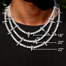 men's Necklace King of Wakanda Pointed Necklace with Wolf