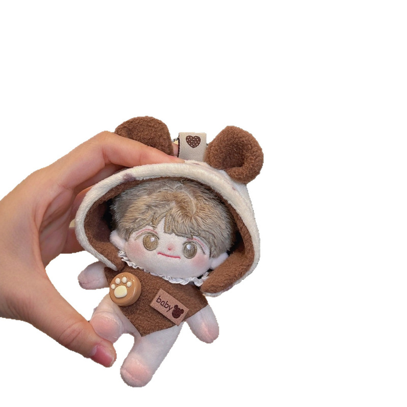 マカロン 10Labubu ビニール服ブラインドボックス 15 センチメートル綿人形ぬいぐるみラブ人形 20 着替えベビー服|undefined