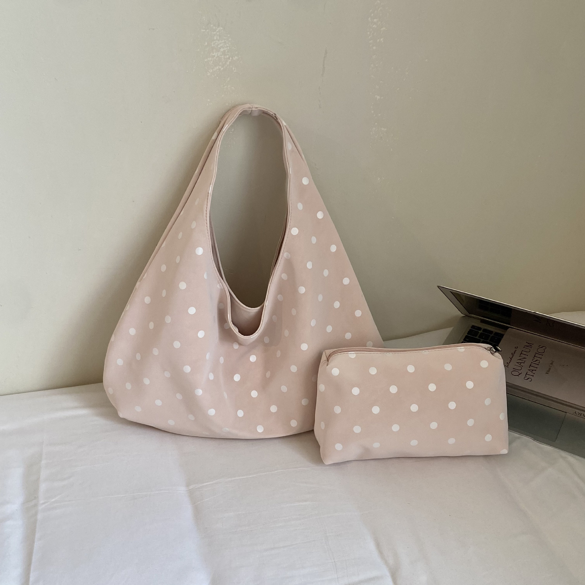 Bolsa de hombro de tela de nylon de gran capacidad, bolsa de mano diaria de doble cara de comercio exterior, bolsa de brazo