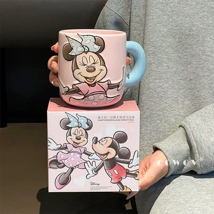 Новая кружка Mickey Minnie керамическая кружка для дома, офисная кружка для кофе и молока, сувенирная подарочная кружка