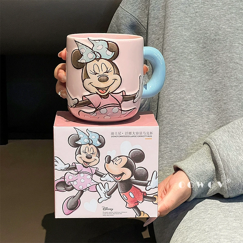Новая кружка Mickey Minnie керамическая кружка для дома, офисная кружка для кофе и молока, сувенирная подарочная кружка