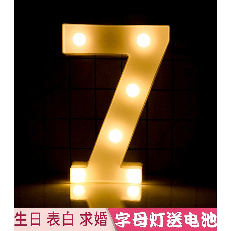 Feliz cumpleaños luz LED inglés Digital Color luz luminosa confesión romántica escena apoyos diseño carta luz al por mayor