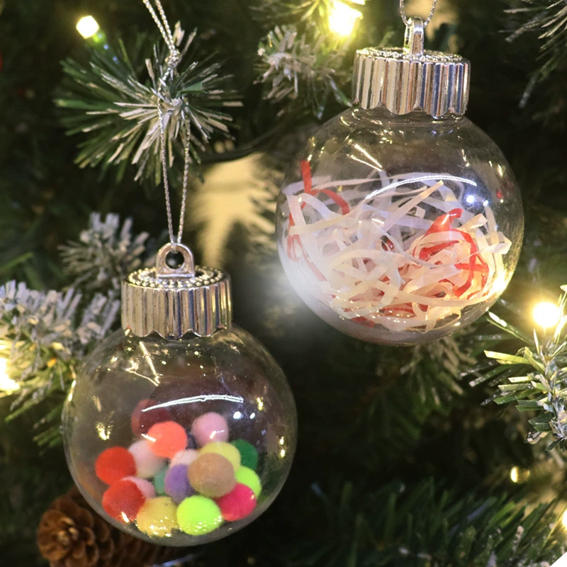 Новая детская ёлочная шариковая игрушка PET декоративный шар Christmas елка подвесной шар праздничная декорация набор Liuyi цветной шар