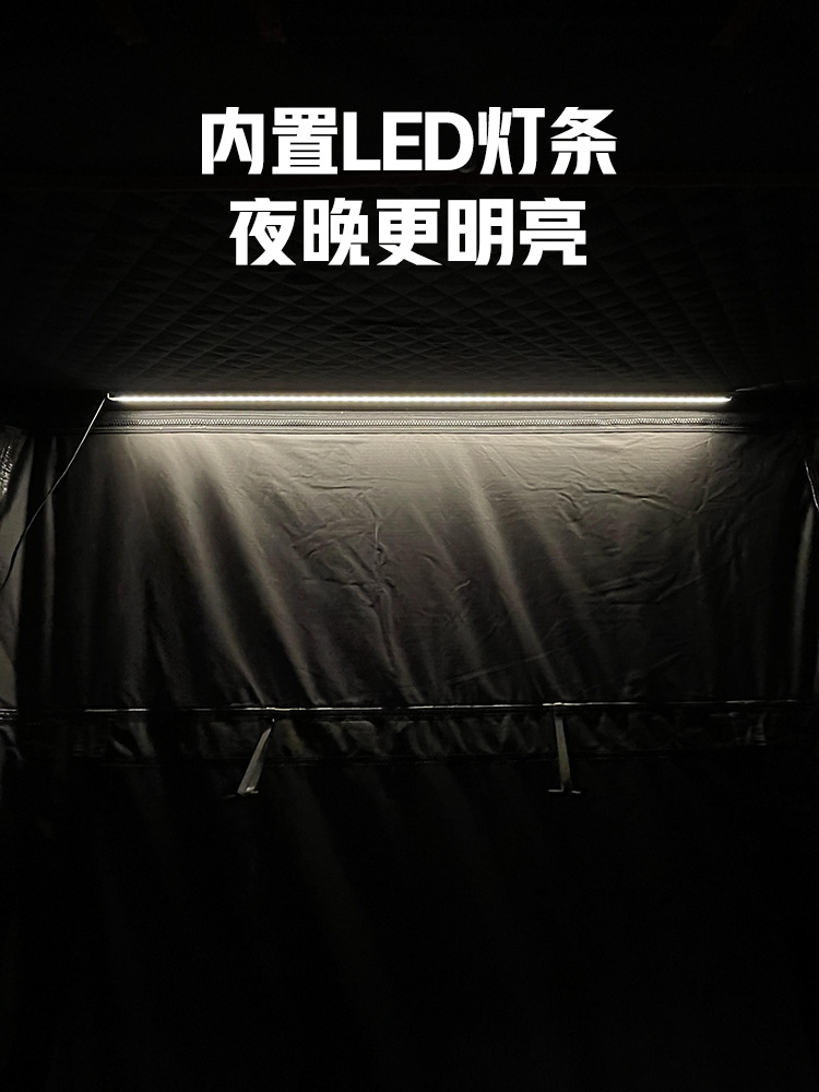 Tent for Outdoor Camping with Hard Top, Aluminum Alloy, Suitable for Suvs Like Tank 300, Wrangler, Great Wall Poer, for Mountain Camping