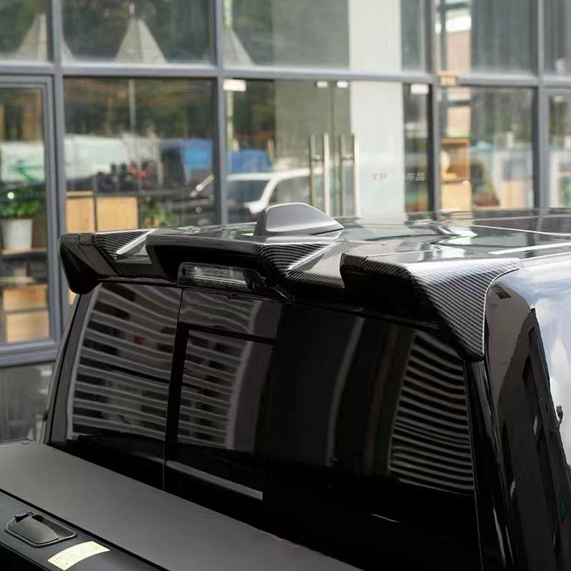 Applicable to 20-23 Dodge Ram Tail 22-23 Tyrannosaurus Rex TRX Carbon Fiber Pattern Roof Wing Appearance Fixed Wind Wing
