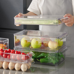 大容量食品級把手冰箱收納盒雞蛋盒水果蔬菜飲料瀝水保鮮