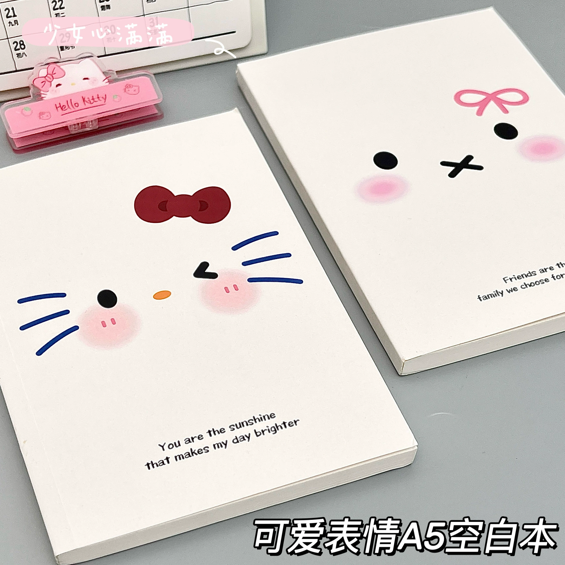 Оригинальная новая милая версия A5 blank notebook Cat с высоким стилем ins, толстая черновая тетрадь и ledger