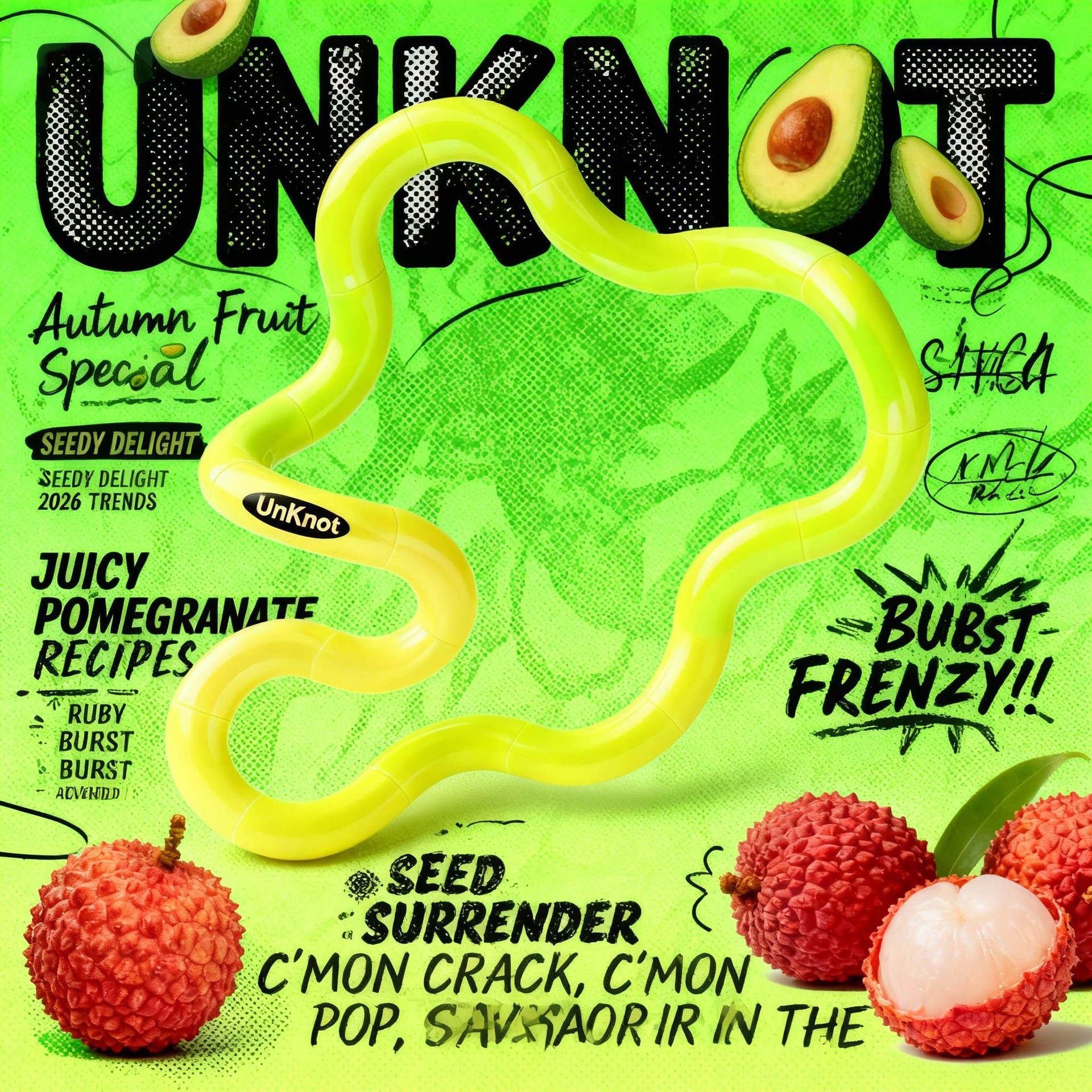 Unknot oficial genuino Twist Le Tang el mismo tipo de juguete de artefactos descomprimidos tango sensible a la temperatura decoloración pellizco pellizco pellizco 6
