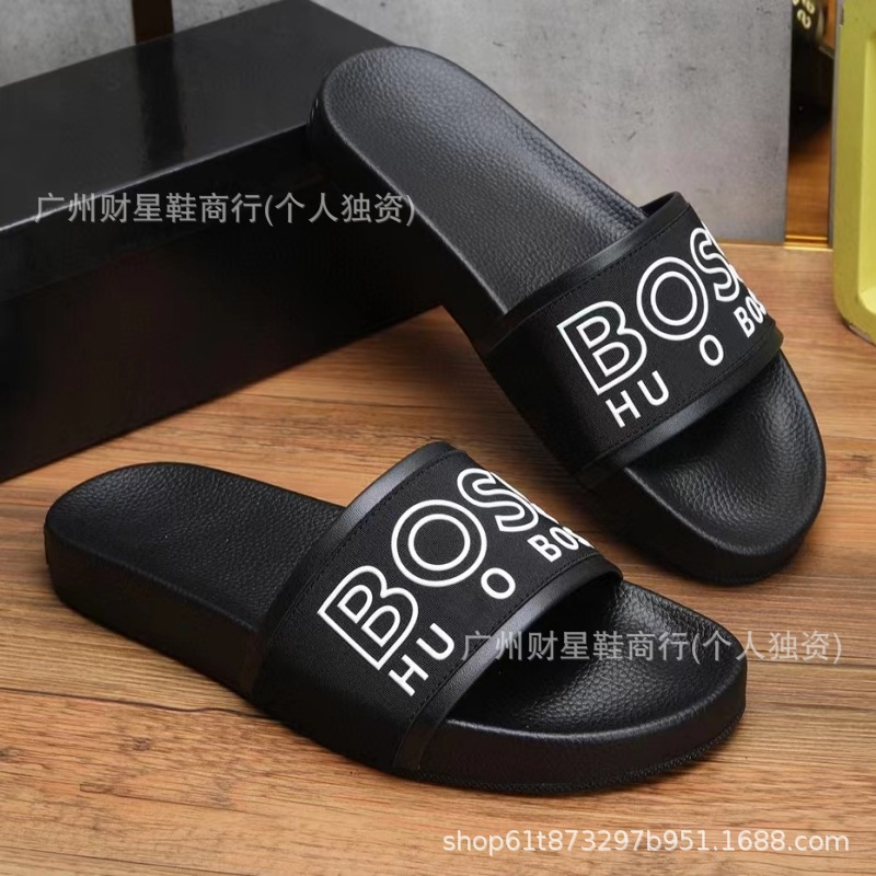 Men's quality trend non-slip breathable flip flops with metal buckle…
