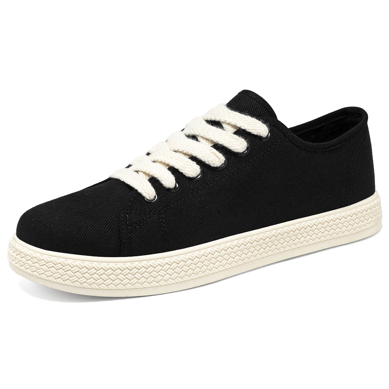 Zapatos de hombre 2026 primavera zapatos casuales respirables zapatos de lona simples delgados versátiles zapatos de moda retrógrados zapatos únicos zapatos de skate ligeros