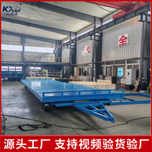 厂家牵引式平板拖车20吨双轴厂区货物转运车搬运车集装箱转运拖车