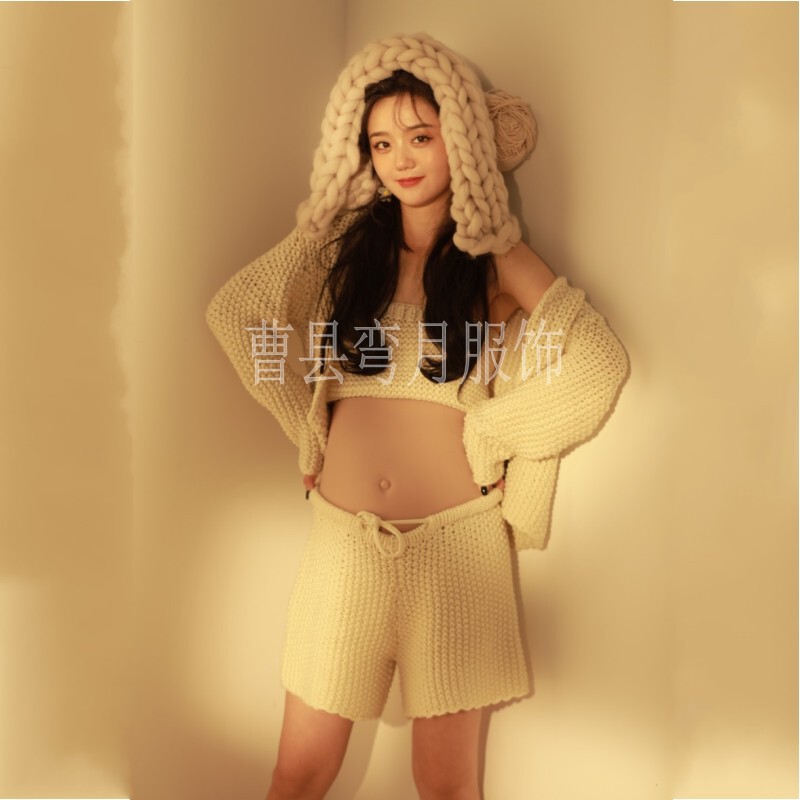Photo Studio pregnant women photography clothing cute home private room photo knitted suit fresh big belly Photo Photo Photo Photo photography clothing