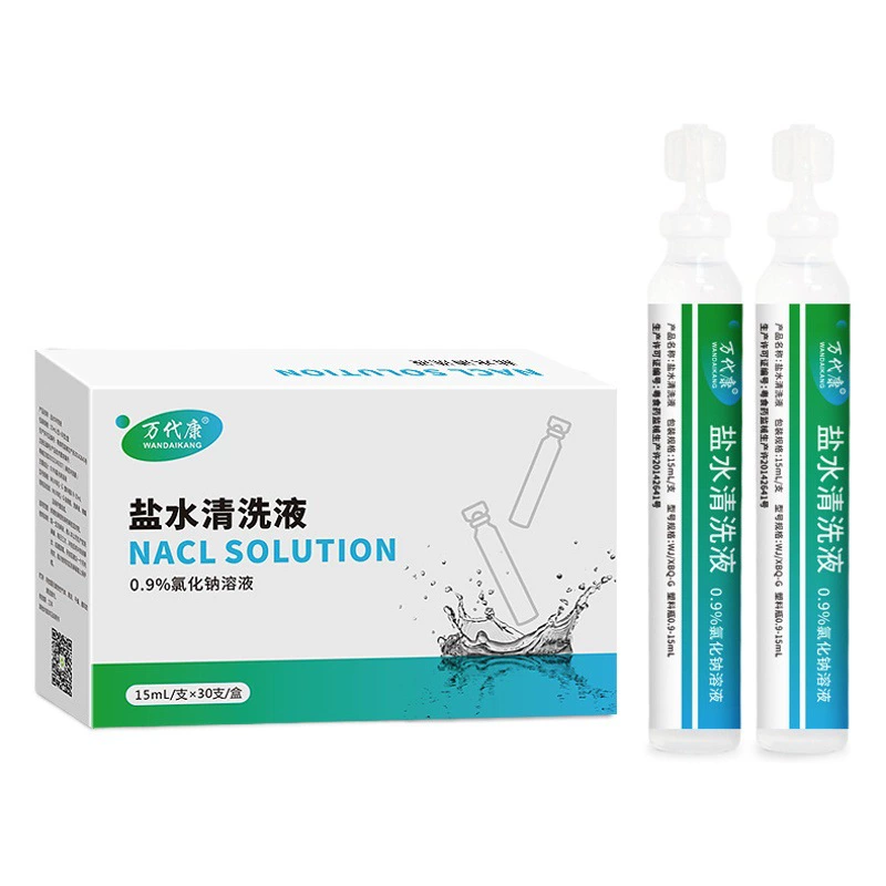 Фабрика 0,9 Концентрация хлорида натрия Физиологический солевой чистящий раствор для мытья носа Вышивка Влажное применение для небольших прыщей Только для внешнего использования