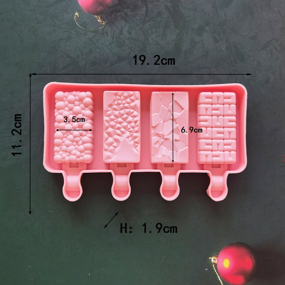 Helado de burbujas en forma de 4 227 molde de silicona pastel helado pudín molde de postre jabón para hornear utensilios