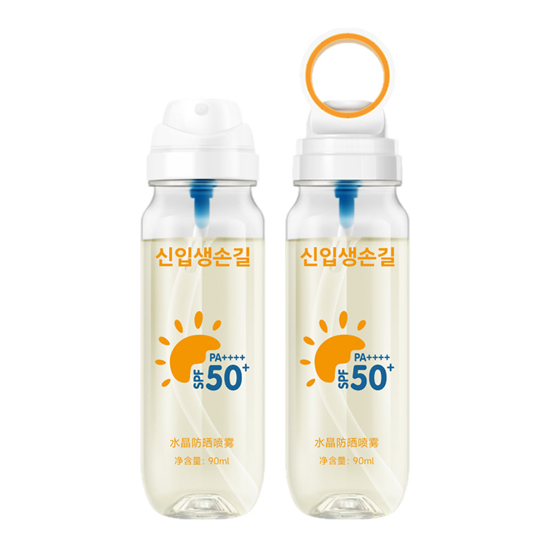 Transparent refreshing summer sun protection cream