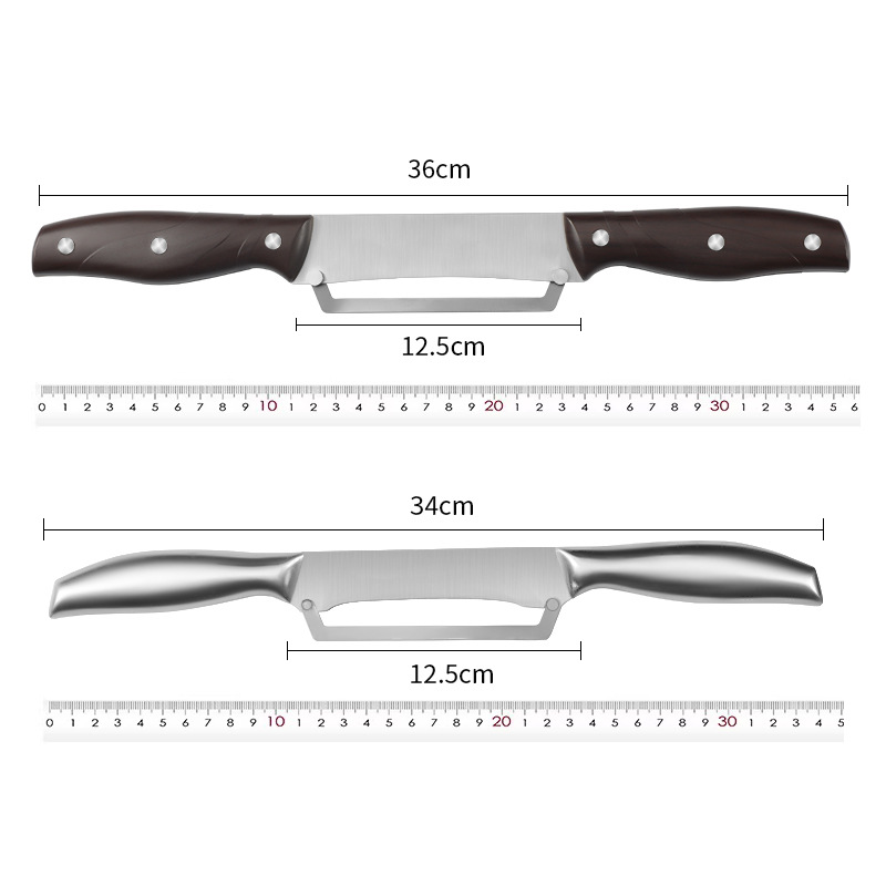 Kit de cuchillo de peeling de calabaza de acero inoxidable cuchillo de peeling de cocina raspador de calabaza doméstico multifuncional