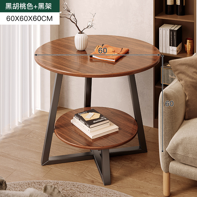 Pequeña Mesa Redonda sofá mesa auxiliar mesa de té de lujo luz Mini mesa de té pequeña sala de estar mesa de esquina casa simple mesa pequeña casa de alquiler