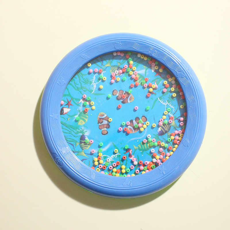 Instrumento musical de plástico tambor de mar imitación sonido instrumento musical Tambor de onda educación temprana bebé juguete instrumento musical océano tambor niños instrumento musical 8 pulgadas