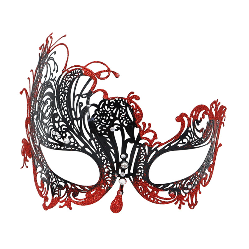 Amazon pop carnaval pareja máscara de baile de maquillaje hombre venecia máscara de halloween mitad cara pintada