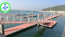 厂家直供铝合金 钢结构 水上浮桥水上浮台 游艇码头引桥栈道