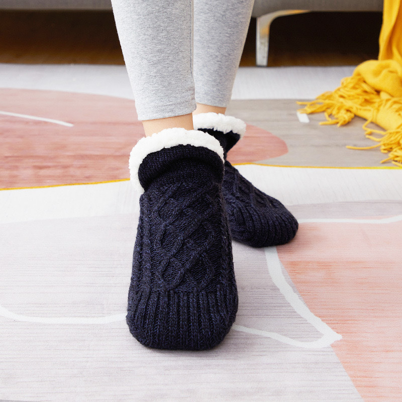 Autumn Winter Floor Socks Home Warm Women Men Socks Snow Socks Sleep Carpet Socks Slipper Socks Men's Non-Slip