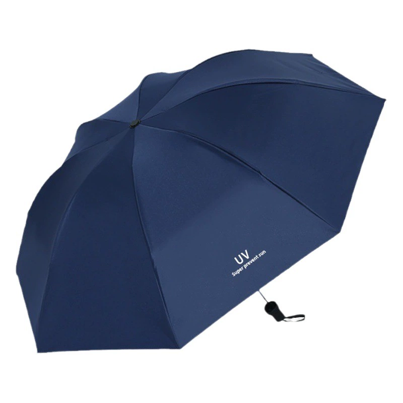 Зонт УФ автоматический 8-костяной высокий вид УФ-защитный Зонт двойного назначения с защитой от дождя черный клей Защита от солнца складной зонт в наличии оптом