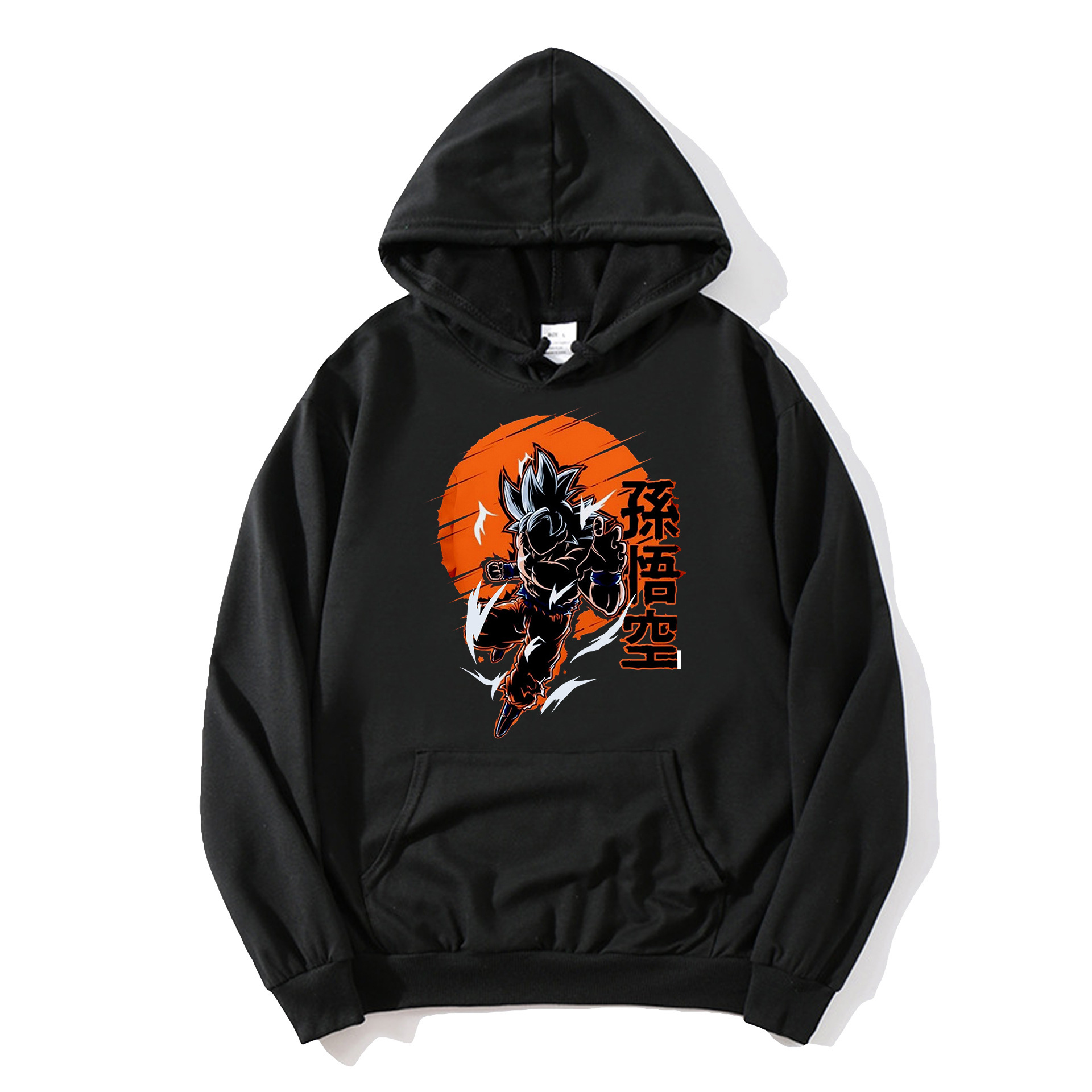 Anime Dragon Ball sudadera con capucha Wukong impresión periférica para hombres y mujeres tendencia tops sueltos pareja suéter chaqueta casual