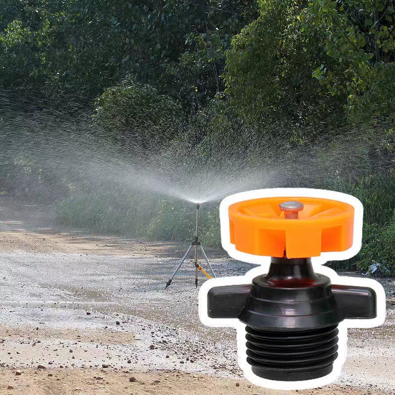 4 puntos / 20 dientes externos volante naranja rociador verde césped hortales 360 grados rotación automática jardín riego por pulverización