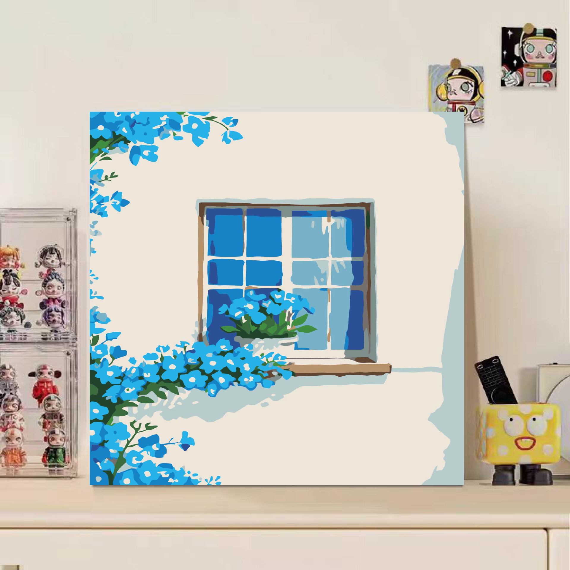 Niños didiy pintura digital acrílico relleno de pintura de dibujos animados pintura de pintura a mano 20 * 20