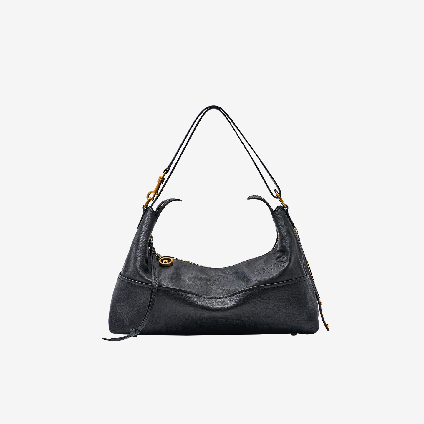 Gle 2025 New Ark Hobo Cowhide Shoulder Bag Large Capacity Commuter Travel Casual Handbag - Thumbnail 7