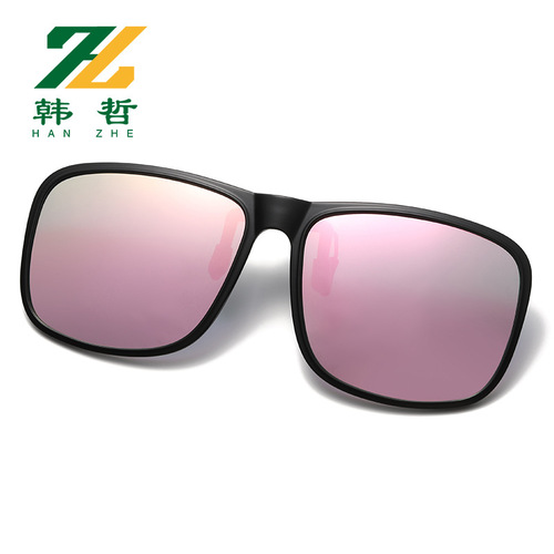 New clip-on polarized sunglasses, lightweight hanging mirrors, driver's sunglasses, night vision glasses, driving, fishing, myopia clip-on