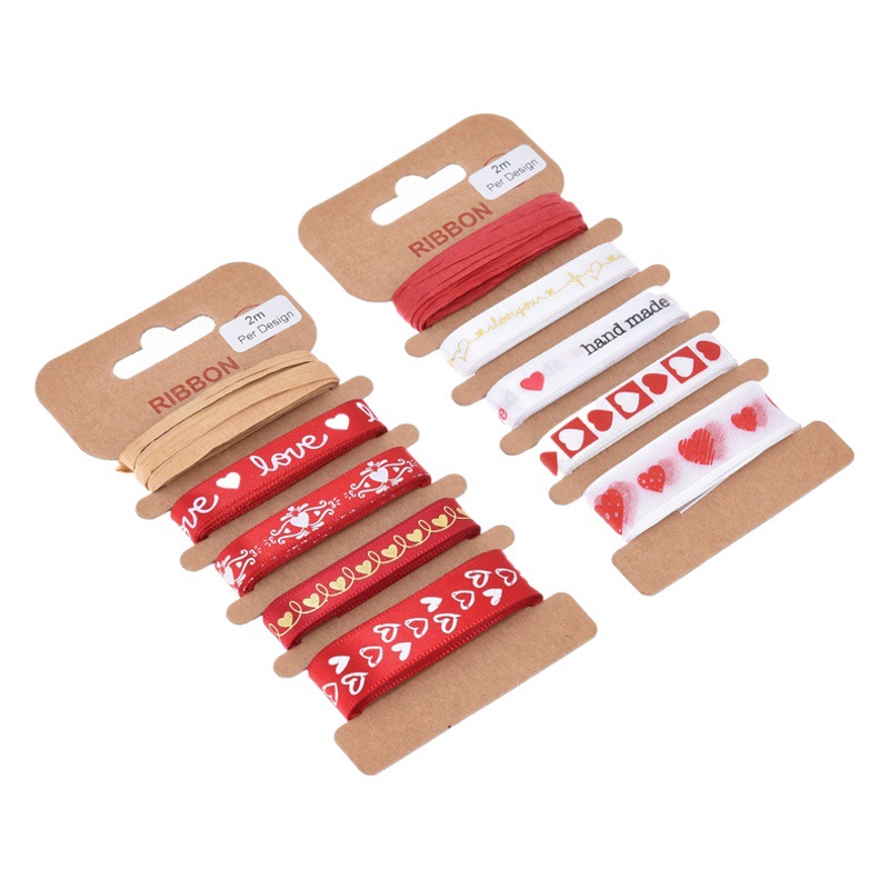 Decoración del día de San Valentín chino Cinta Roja arco material Cinta de embalaje de regalo de San Valentín de Amazon