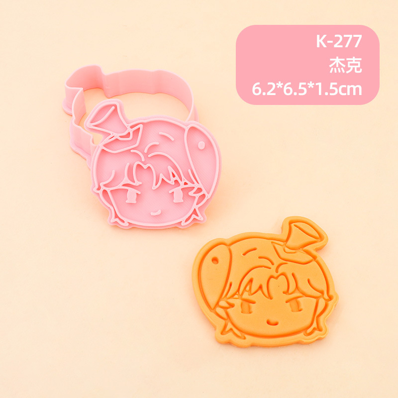 Juego de Moldes para Galletas 3D Personajes de Anime de Plástico para Repostería image 48