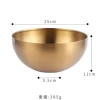 25cm golden salad bowl (201)