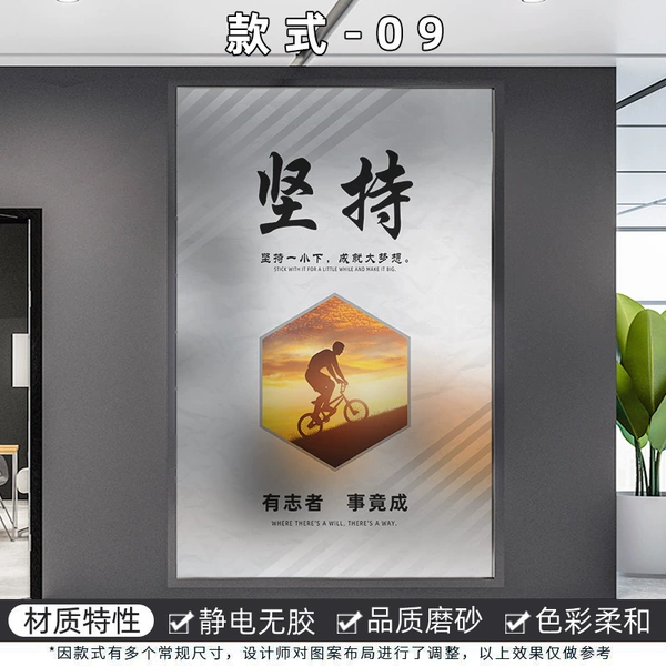 [款式9【默认静电磨砂膜】 坚持]