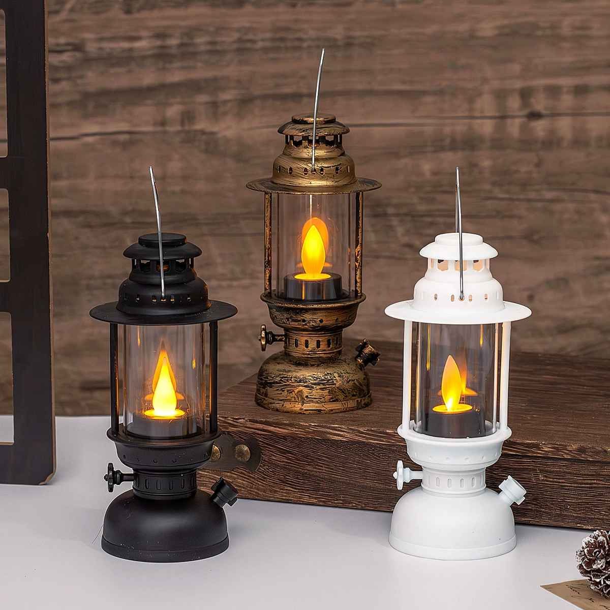 LED Wind Lamp Светящийся Электронная свеча-лампа Колеблющаяся ветровая лампа Настольная декоративная подсветка к Halloween