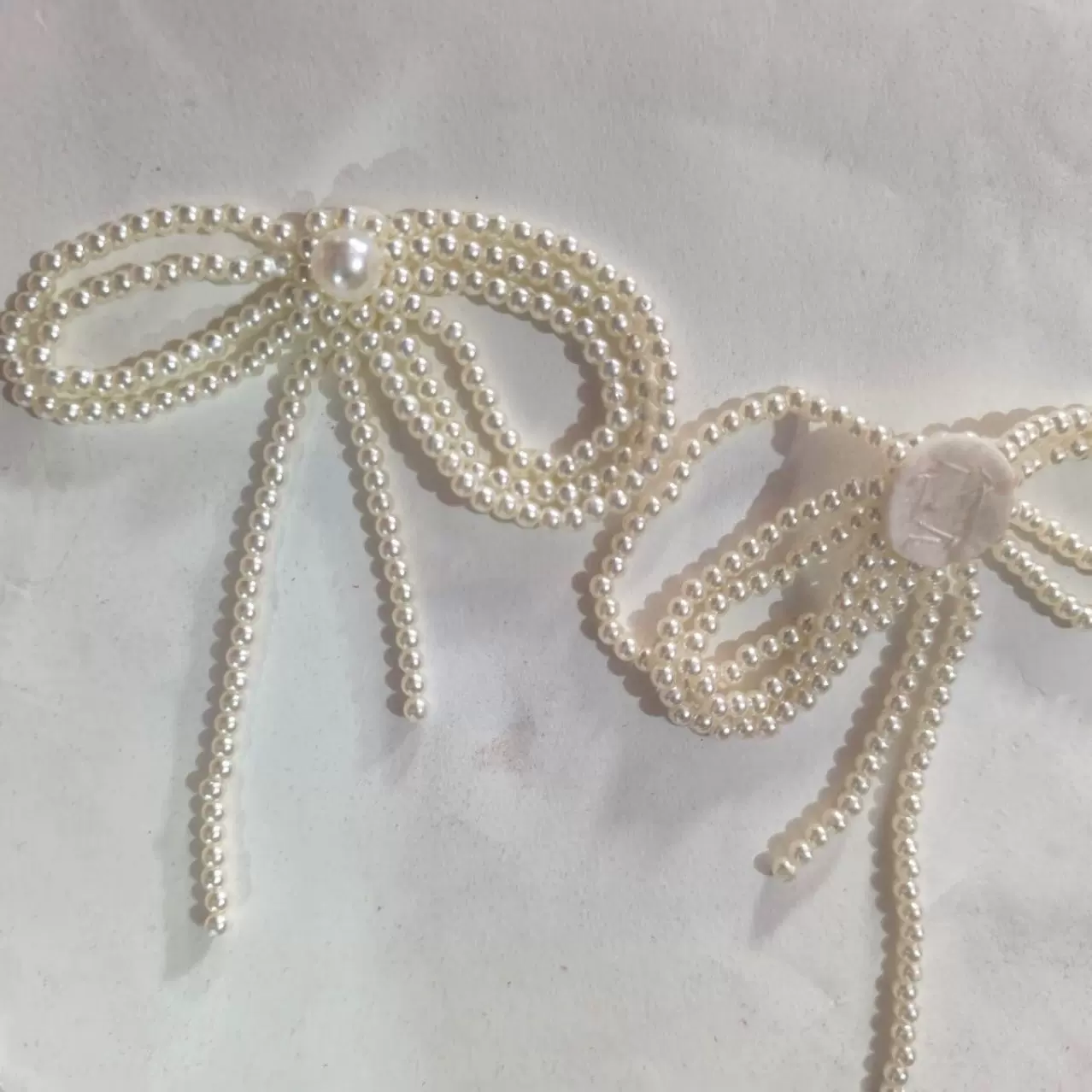 袜子东大门珍珠流苏耳环配件布贴帽子鞋花蝴蝶结长款耳坠耳饰配件