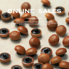 MOSN 襯衣針織開衫紐扣輔料配件品高腳百搭毛衣服裝飾品袖領扣子